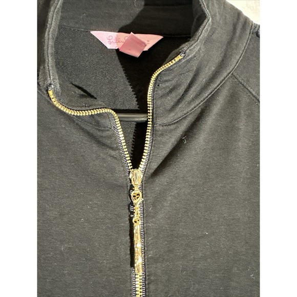 Lily Pulitzer Embroided Popover Black XS - Picture 3 of 9